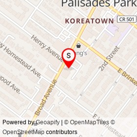 Han Kook Meats on Broad Avenue, Palisades Park New Jersey - location map