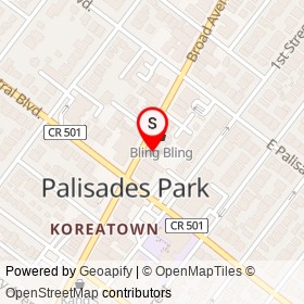 Catering House/Dumpling House on Broad Avenue, Palisades Park New Jersey - location map