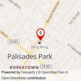 Midas on Alliotts Place, Palisades Park New Jersey - location map