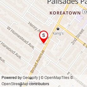 Pal Park Art Center on Broad Avenue, Palisades Park New Jersey - location map