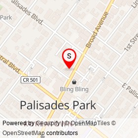 Nailism on Broad Avenue, Palisades Park New Jersey - location map