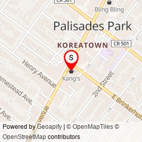 Kang's on Broad Avenue, Palisades Park New Jersey - location map