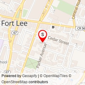 Cafe Benne on Parker Avenue, Fort Lee New Jersey - location map