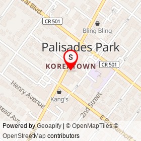 Paris Cosmetics on Broad Avenue, Palisades Park New Jersey - location map