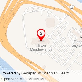Hilton Meadowlands on NJ 3, East Rutherford New Jersey - location map