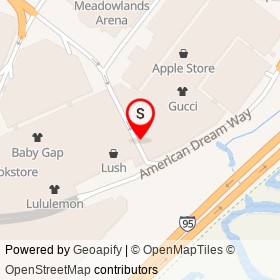 H&M on American Dream Way, Secaucus New Jersey - location map