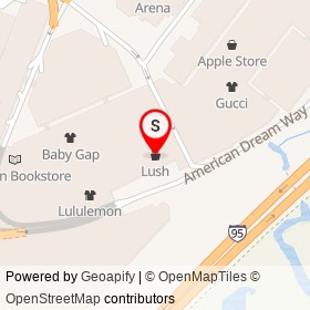 Lush on American Dream Way, Secaucus New Jersey - location map