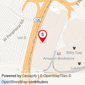 Foot Locker on Arena Road, Secaucus New Jersey - location map