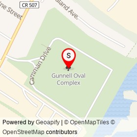Gunnell Oval Complex on , Kearny New Jersey - location map