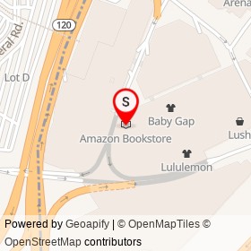 Amazon Bookstore on American Dream Way, Secaucus New Jersey - location map