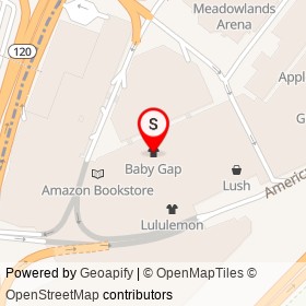 Baby Gap on American Dream Way, Secaucus New Jersey - location map