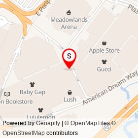 Fabletics on Arena Road, Secaucus New Jersey - location map