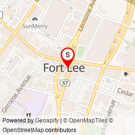 KHLOE Bistrot on Schlosser Street, Fort Lee New Jersey - location map