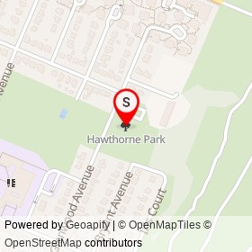 Hawthorne Park on , Teaneck Township New Jersey - location map