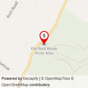 Flat Rock Brook Picnic Area on Jones Road, Englewood New Jersey - location map