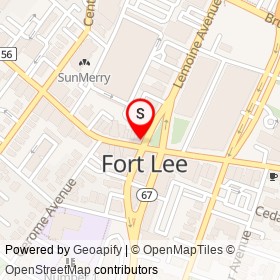 Capital One on Main Street, Fort Lee New Jersey - location map