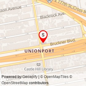 Liquors on Castle Hill Avenue, New York New York - location map