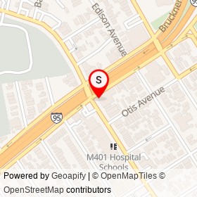 Dunkin' on Bruckner Boulevard, New York New York - location map