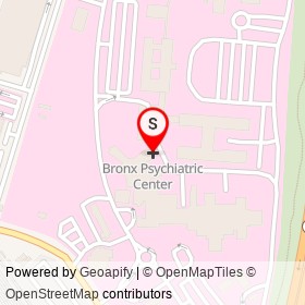 Bronx Psychiatric Center on Waters Place, New York New York - location map