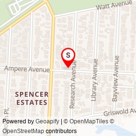 Country Club Laundromat & Dry Cleaners on Ampere Avenue, New York New York - location map