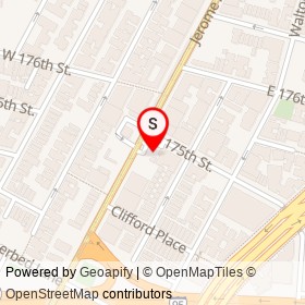 No Name Provided on East 175th Street, New York New York - location map