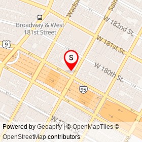 San Pedro Pharmacy on Saint Nicholas Avenue, New York New York - location map