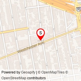 Dante's Tuxedos on Westchester Avenue, New York New York - location map