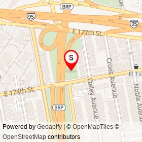 Metcalf Playground on East 174th Street, New York New York - location map