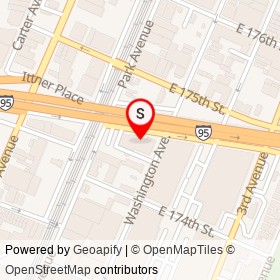 Fortyeighth Precinct Station House on Cross Bronx Exwy Service Road, New York New York - location map