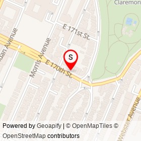 C & S Cleaners on East 170th Street, New York New York - location map