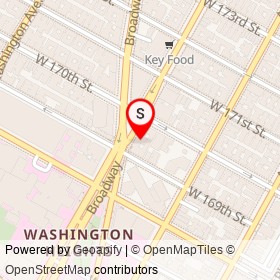 Dunkin' on Broadway, New York New York - location map