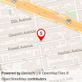 D'Angelos on Powell Avenue, New York New York - location map