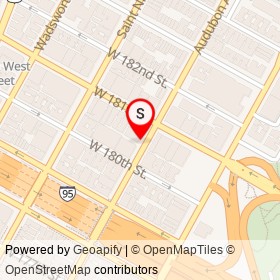 Astro Game on Audubon Avenue, New York New York - location map