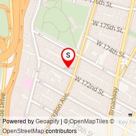Esthetix Dentist, NYC's Dental Implant & Cosmetic Specialist on Fort Washington Avenue, New York New York - location map