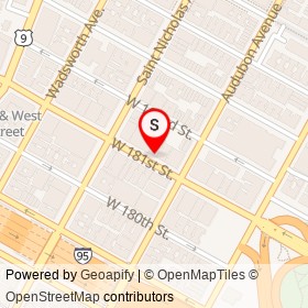 V.I.M. on West 181st Street, New York New York - location map