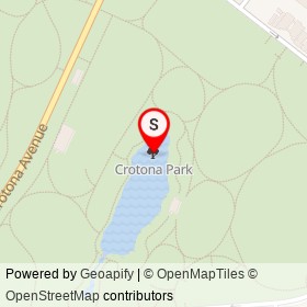 Crotona Park on , New York New York - location map