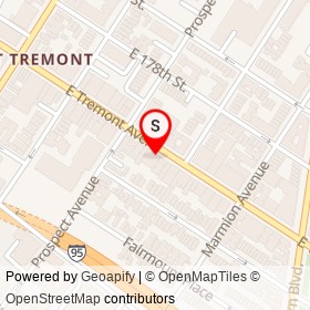 Texas Chicken & Burgers on East Tremont Avenue, New York New York - location map