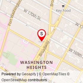 Chipotle on Broadway, New York New York - location map