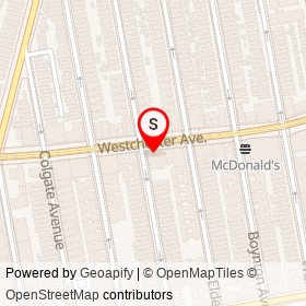No Name Provided on Westchester Avenue, New York New York - location map