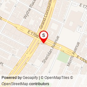Nails Expra on East 170th Street, New York New York - location map
