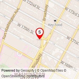 Gristedes on Broadway, New York New York - location map