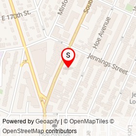 Beauty and the Beast Auto Repair on Southern Boulevard, New York New York - location map