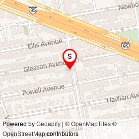 Great Wall Restaurant on Pugsley Avenue, New York New York - location map