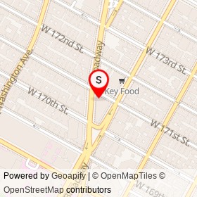 Citibank on West 171st Street, New York New York - location map
