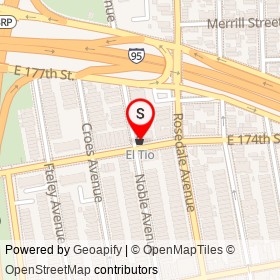 El Tio on Noble Avenue, New York New York - location map