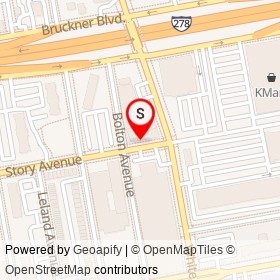 Popeyes on Story Avenue, New York New York - location map