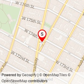 Shell on Broadway, New York New York - location map