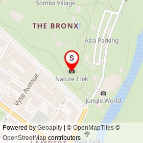 Nature Trek on Bronx Park South, New York New York - location map