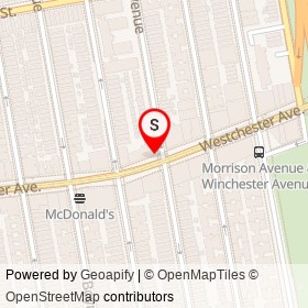 Jacqueline's Bakery on Westchester Avenue, New York New York - location map