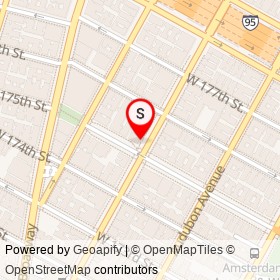 Cibao Pharmacy on Saint Nicholas Avenue, New York New York - location map